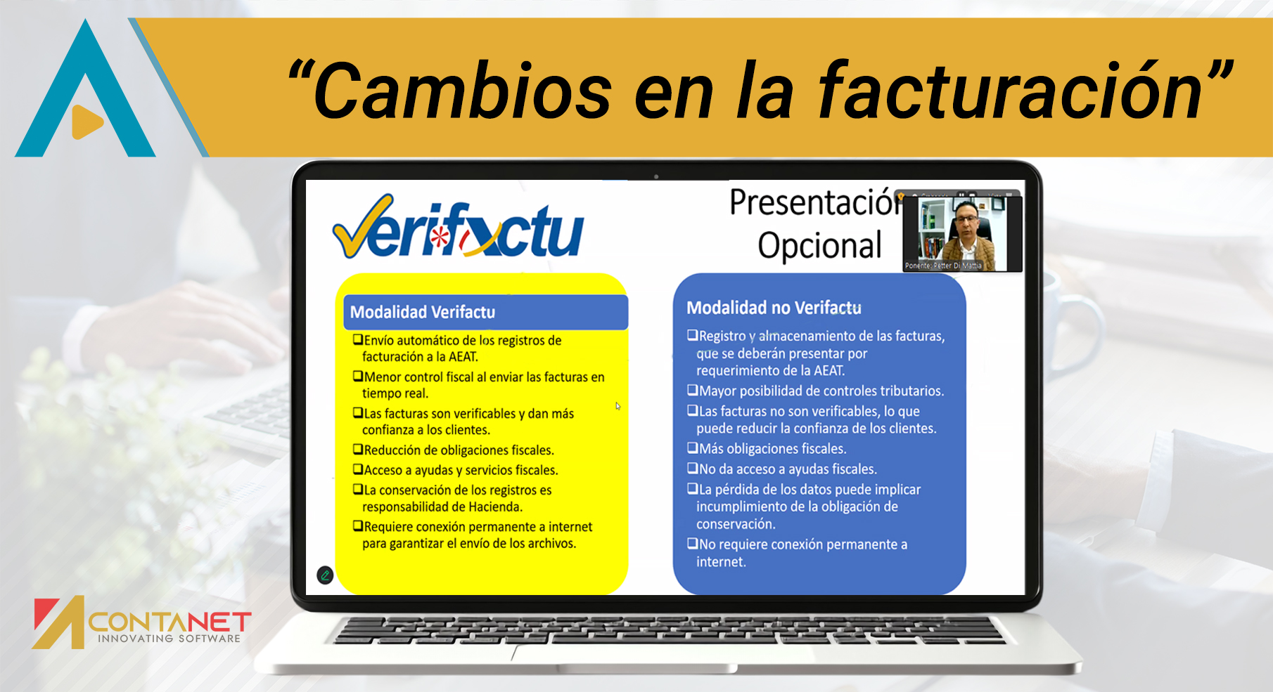 WEBINAR GRATUITO sobre los "Cambios en la facturación"